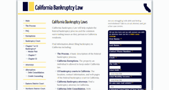 Desktop Screenshot of californiabankruptcy.info