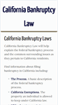 Mobile Screenshot of californiabankruptcy.info