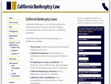 Tablet Screenshot of californiabankruptcy.info